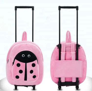 LOULOU - Cartable à Roulette pour Fille Coccinelle