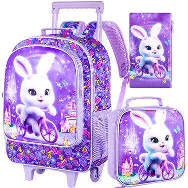 SANDRA - Cartable à Roulette pour Fille CP