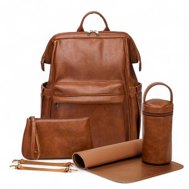 TENDY - Sac à Langer Grande Capacité en Cuir