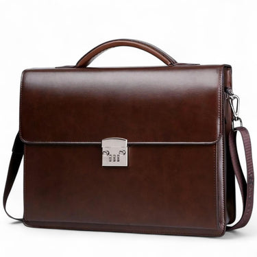 Cowyv - Cartable Homme en Cuir Antivol